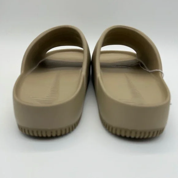 Nike Calm Slide Mens 13 Womens 14 Khaki Tan Slip On Sandals FD4116-201 - Picture 6 of 10